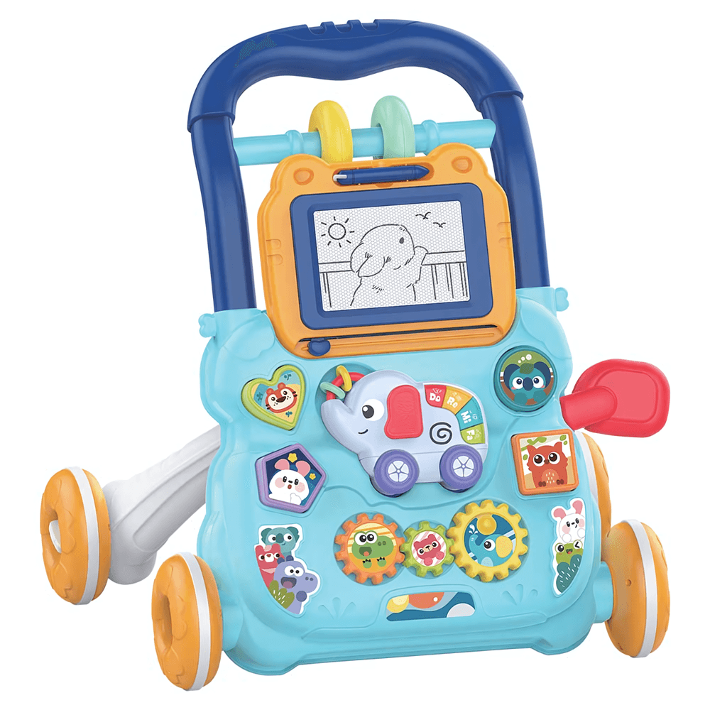 ANDADOR MULTIATIVIDADES BABY ELEFANTE AZUL DM TOYS DMB6750