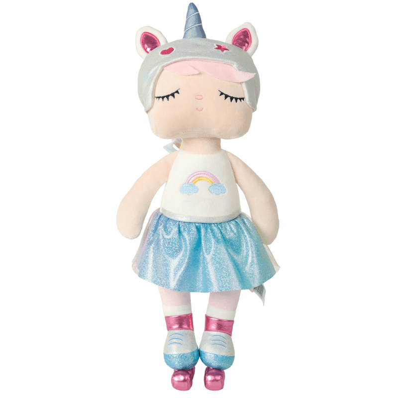 BONECA MINI ANGELA UNICORNIO PATINADORA 20CM