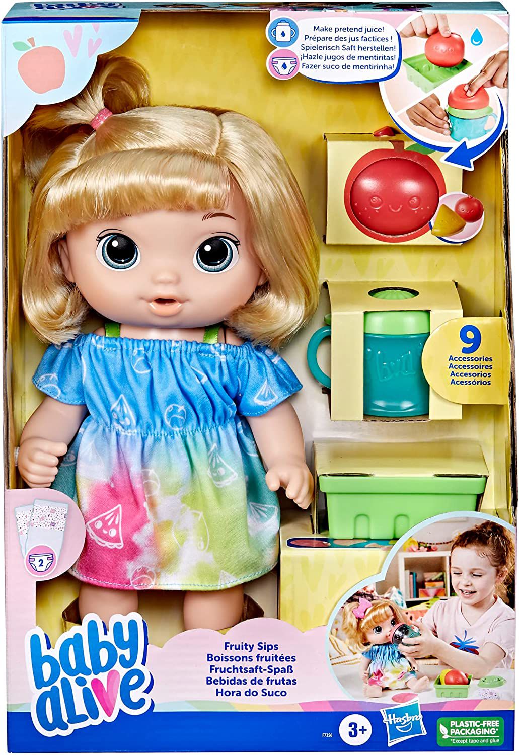 BABY ALIVE HORA DO SUCO LOIRA F7356 HASBRO FOTO 1