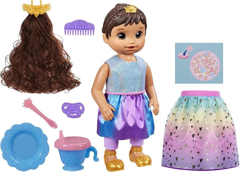 BABY ALIVE PRINCESA ELLIE GROWS UP MORENA F5237 HASBRO FOTO 3