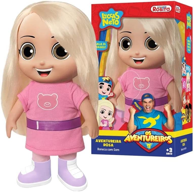 BONECA AVENTUREIRA ROSA 1081