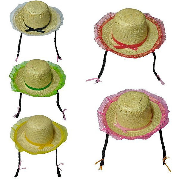 CHAPEU DE PALHA FESTA JUNINA