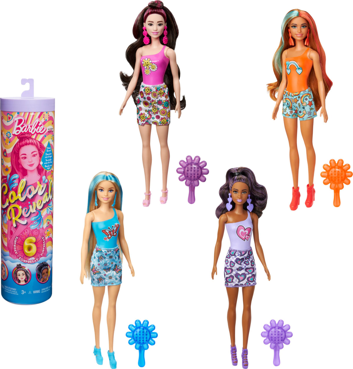BARBIE REVEAL COLOR SERIE  SURPRESA ARCO IRIS