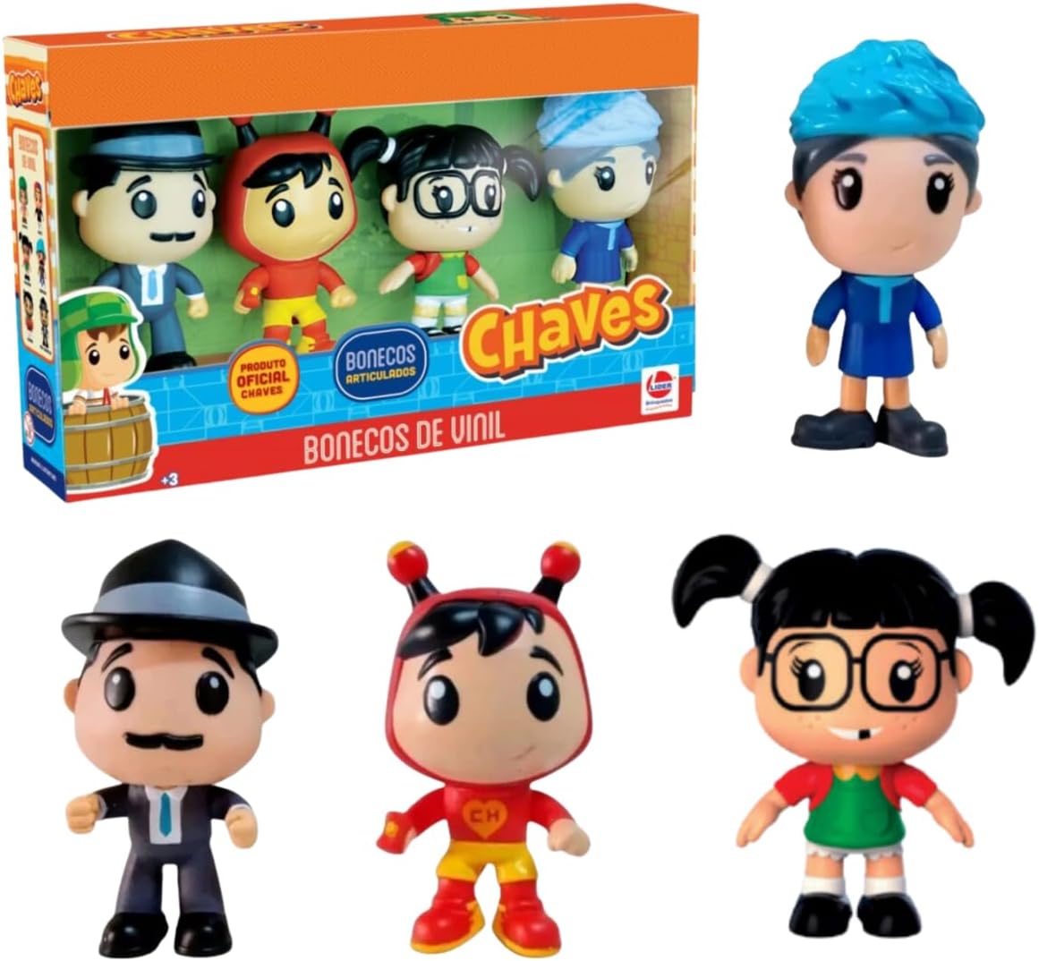 BONECOS VINIL TURMA DO CHAVES