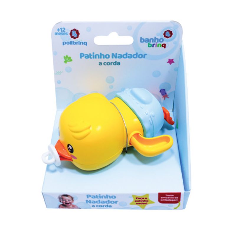 BRINQUEDO DE BORRACHA PARA BEBES PATINHO POLIBRINQ