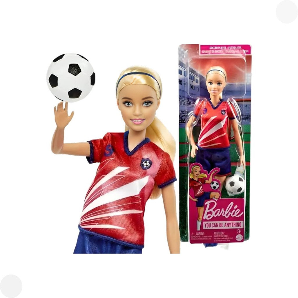BARBIE YOU CAN BE ANYTHING SOCCER PLAYER